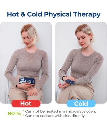 AUVON Insulin Cooler Travel Case Ice Packs - Reusable 180G Gel, 8-10h Cooling, Cold & Hot Therapy, Pain Relief - 2 Packs - Buy Online on GoSupps.com