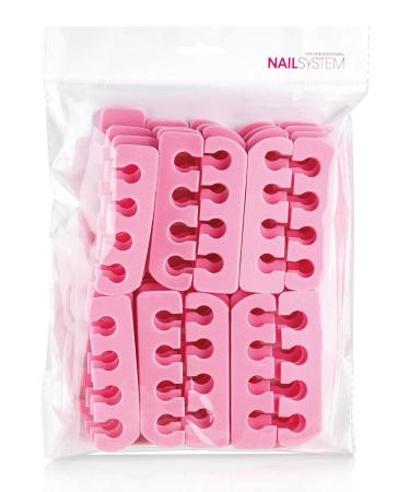 20 Pairs Pink Toe Separators for Toenail Polishing - Perfect for Manicures & Pedicures | International Shipping Available - Buy Online on GoSupps.com