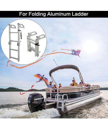 AF ADIFLE 18 Pontoon Boat Ladder Strap with Stainless Steel Snap 2 Pack - UV Resistant & Extra Durable (Black) - Buy Online on GoSupps.com