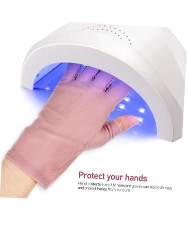 PAMINGONO 2 Pairs UV Gloves Manicure Gloves Nail Gloves Nail Art Accessory UV Rays Gloves Gel Nail Gloves UV Nail Gloves Fingerless Gloves Nail Art Supplies Nail - Buy Online on GoSupps.com