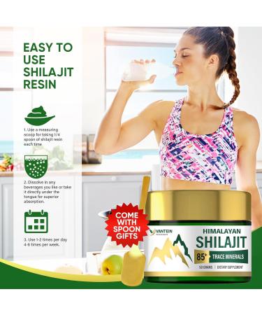 Shilajit Resin Pure Organic Himalayan Shilajit Natural Organic with Trace Minerals & Fulvic Acid Mountain Gold 50ML 50.00 ml (Pack of 1) - Buy Online on GoSupps.com