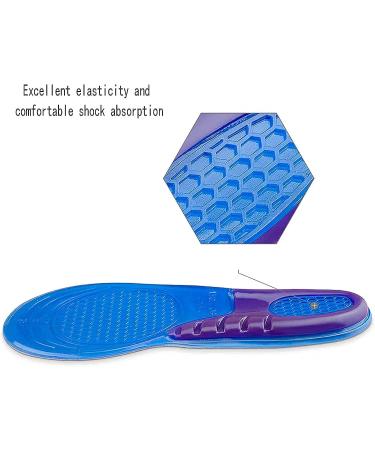 TOSAFZXY Gel Insoles - Full Length Orthotic Inserts for Men & Women - Cushioned Heel & Arch Support - Size M (6-9) - Ideal for Walking, Running, Hiking - Relieve Plantar Fasciitis & Flat Feet - Buy Online on GoSupps.com