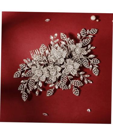 Ipetboom bride hair combs hair accessories for women wedding European and American accessories hair comb silver hair clips hollow out Hair up headgear alloy comb bride - Buy Online on GoSupps.com