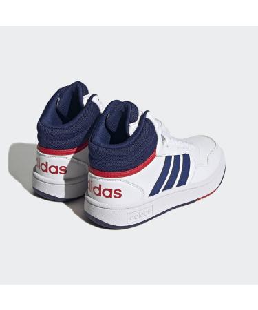 Buy adidas Unisex Kinder Hoops Mid Basketball Shoes 38 EU - Ftwr White Victory Blue & Better Scarlet | International Shipping Available - Buy Online on GoSupps.com