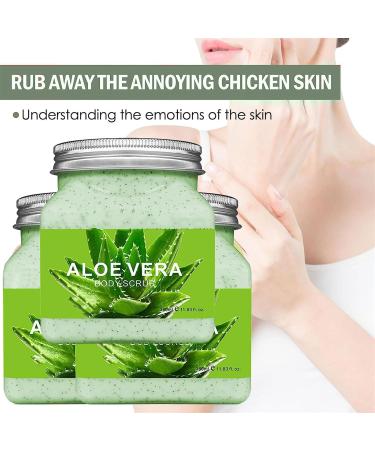 Aloe vera scrub aloe vera body scrub exfoliating gel to remove dead skin exfoliating scrub for all skin - Buy Online on GoSupps.com