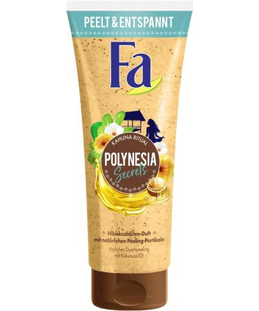 FA shower scrub Polynesia Secrets Kahuna Ritual with natural peeling particles and kukui nut oil 1 pack (1 x 200 ml)