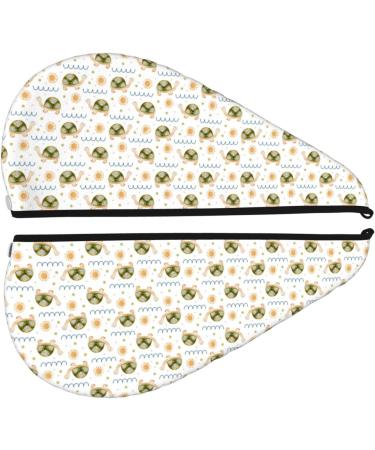 Hair Towel Wrap - Quick Drying Hair Turban with Button | Sea Turtle Design | Perfect for Fast Hair Drying - Buy Online on GoSupps.com