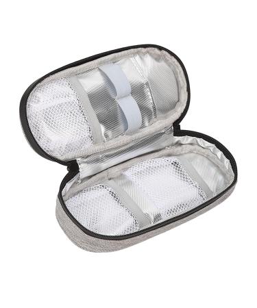 Insulin Cooler Bag - Grey | Portable Cooling Storage Pouch for Indoors & Outdoors - Buy Online on GoSupps.com