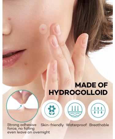 Acne Patch 140 Count Hydrocolloid Absorbing Cover Patch with Tea Tree & Calendula Oil - 4 Sizes Acne Dots for Face - 1 Pack - Buy Online on GoSupps.com