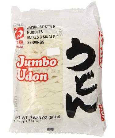 Myojo Jumbo Udon Noodles, No Soup, 19.89 Ounce (Pack of 4)