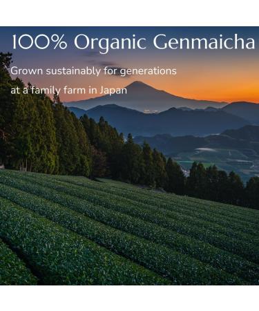 Anna's Teapot Organic Genmaicha Green Tea - Authentic Japanese Loose Leaf Tea with Roasted Rice in a Resealable Bag - 100g - Buy Online on GoSupps.com