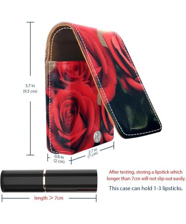 Buy Leather Lipstick Case & Organizer with Mirror - Mini Lipstick Holder Bag | International Shipping Available - Buy Online on GoSupps.com