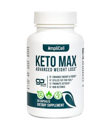 Keto Diet Pills 2 Pack - Utilize Fat for Energy with Ketosis - Boost Energy & Focus, Support Metabolism, Manage Cravings - Keto MAX Supplement for Women and Men - 120 Capsules 120 Count (Pack of 2)
