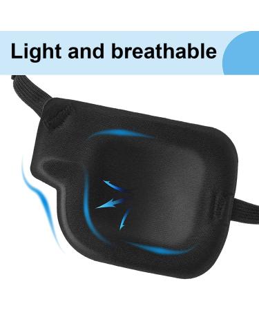 2 Pack Three-Dimensional Adjustable Eye Patch for Adults - Comfortable Left & Right Eye Masks - Buy Online on GoSupps.com