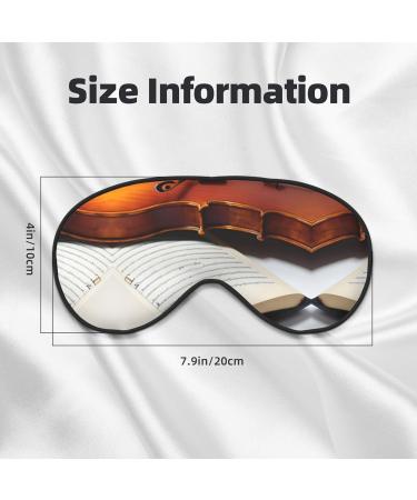 SSIMOO Violin Book Print Double-Sided Eye Mask - Soft Light Blocking Sleep Enhancer - Perfect for Better Sleep Quality - Buy Online on GoSupps.com