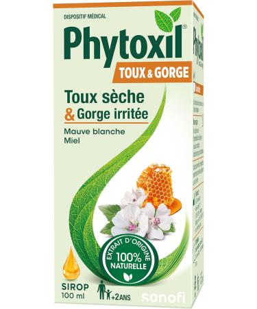 Phytoxil Cough and Throat Medical Device Syrup 100 ml Relieves Dry Cough Soothes Irritated Throat White Mallow Honey Suitable for Ages 2+ - Buy Online on GoSupps.com