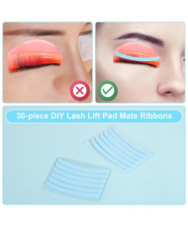 30pcs Lash Lift Ribbons - Silicone Shields & Rods for Eyelash Perming - Blue Ribbed Lash Lift Accessories - Buy Online on GoSupps.com