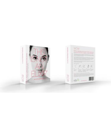 Hyalual WOW Mask (box of 5) - A Luxury Facial Mask With Hyaluronic Acid and Collagen - Reduces Appearance of Wrinkles Providing Elasticity For Healthy Beautiful Skin
