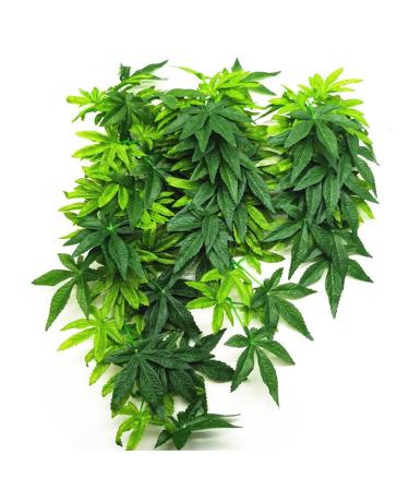 EXFEA Artificial Aquarium Plant Hanging Reptile Plastic Green 50cm 50cm 1