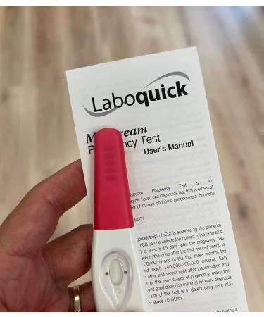 Laboquick Ultra Early Midstream Pregnancy Test - 2 Test Bundle - 5 Days Early Detection - 10mIU/ml HCG - Buy Online on GoSupps.com