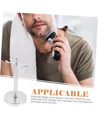 Doitool Men's Razor Holder Stand - Aluminum Alloy Shaver Stand for Travel & Bathroom Display - Buy Online on GoSupps.com