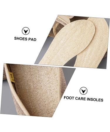 Beaupretty Natural Loofah Insole Shoe Pads - Breathable Cushion Inserts for Comfort | 25x8.6CM | Durable & Sweat-Absorbent - Buy Online on GoSupps.com