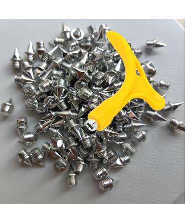 Wudqiji 50 Pack Spike Nails Replacement - 7mm x 5mm for Track Shoes Athletics Cross-Country Skiing | Includes Spike Key - Buy Online on GoSupps.com