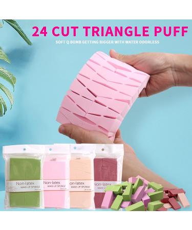 96Pcs Makeup Wedges Sponges Set | WSYUB Soft Latex-Free Cosmetic Puff | Small Wedge Shape Foam Blenders for Powder - Buy Online on GoSupps.com