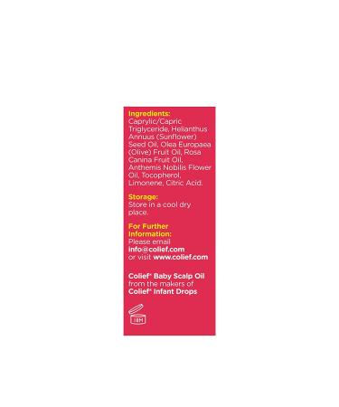 Colief Baby Scalp Oil - Soothing Moisturizing Oil for Babies | Prevents Itchy, Flaky, Dry Skin | With Rosehip Oil, Chamomile, Vitamin E | 1.01 Fl. Oz - Buy Online on GoSupps.com