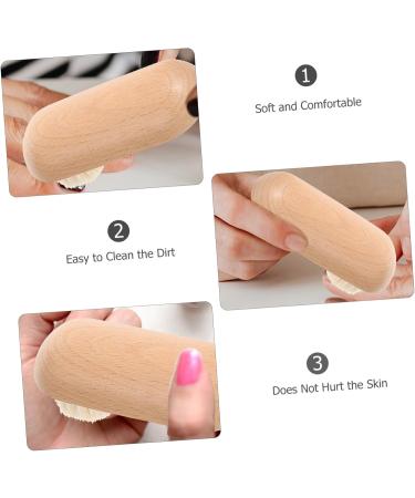 HONMEET Nail Cleaning Brush Nail Brush Toe Brush Nail Scrubber Fingernail Scrub Brush Nail Cleaner Brush Finger Nail Scrub Brush Beech - Buy Online on GoSupps.com