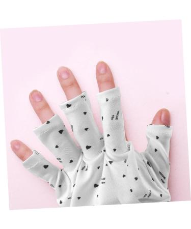 minkissy 8 Pairs Miss Fingerless manicure protection salon manicure gloves Accessories protector gloves Manicure tools gloves for sun protection for women gel for nails - Buy Online on GoSupps.com
