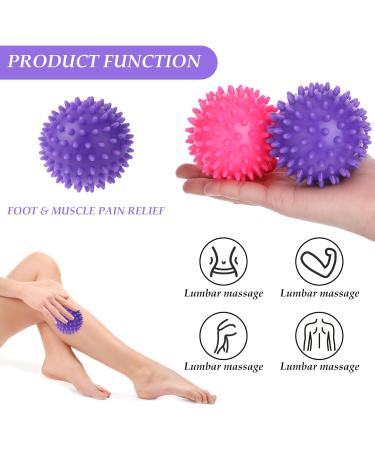 DSLSQD Acupressure Ball & Ring Set - 2 Hedgehog Massage Balls for Stress Relief & Hand Relaxation - International Shipping - Buy Online on GoSupps.com