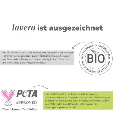  lavera lavera Lash Care Serum - Eyelash Care with Organic Caffeine - For Reinforced Eyelashes - Vegan Naturkosmetik Natural Makeup Organic Plant Active Ingredients - 100% Natural - Pack of 3 (3 x 10ml) - Buy Online on GoSupps.com