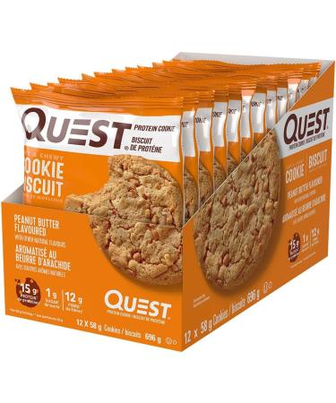 Quest Nutrition Chocolate Chip and Peanut Butter Protein Cookies (High Protein High Fiber Low Sugar Keto Friendly) Chocolate Chip Cookie+ Peanut ButterCookie - Buy Online on GoSupps.com
