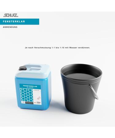 Schulz Glass Cleaner 10L Concentrate | Streak-Free Shine for Windows Mirrors & Glass Surfaces - Ideal for Home & Car - Buy Online on GoSupps.com