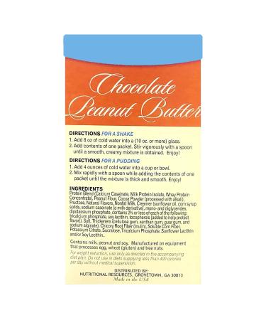 Healthywise Chocolate Peanut Butter Pudding/Shake - Low Cal, 15g Protein, Aspartame-Free, Low Fat - 7 Servings - Buy Online on GoSupps.com