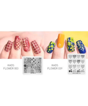 Alexnailart 6-Piece Nail Stamping Plates Set with Multi-Patterns Image Templates for Manicure - Includes Storage Bag (Set6) - Buy Online on GoSupps.com