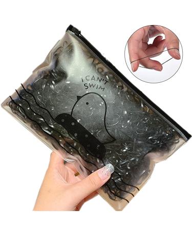 2000 Pack Small Black Hair Rubber Bands - Elastic Hair Ties for Kids Girls Braids (1500 Pack) - Buy Online on GoSupps.com