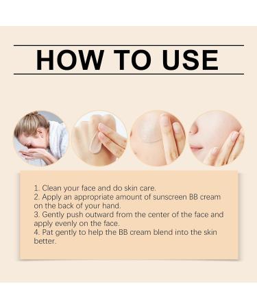 BB cr me de maquillage l'aloe vera cr me anti-cernes BB longue dur e et couvrante apaisante pour la peau matifiante pour un teint parfait v g talienne et test e dermatologiquement (naturel) Naturel. - Buy Online on GoSupps.com