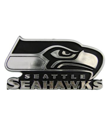 FANMATS 60284 Seattle Seahawks Molded Chrome Plastic Emblem