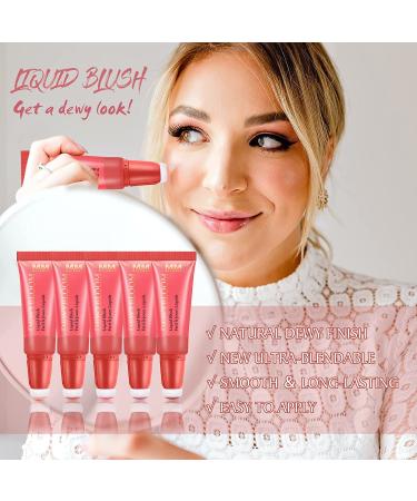 3 Colors Liquid Blush Makeup Wand | Long Lasting Dewy Finish | Weightless Blendable Formula | Soft Cushion Applicator | Cheeks Tint for Natural Glow - Buy Online on GoSupps.com