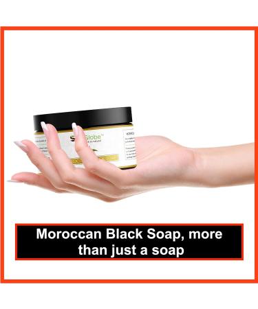 Buy Moroccan Black Soap with Eucalyptus Oil - Natural Exfoliating Cleanser for Glowing Skin - Buy Online on GoSupps.com