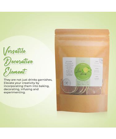 Dried Lime Slices for Cocktails - Sugar-Free Citrus Garnish (250g) - Buy Online on GoSupps.com