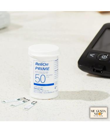 ReliOn Prime Blood Glucose Test Strips 50 Count x 2 (100ct Total) + Me Gustas Stickers - Buy Online on GoSupps.com