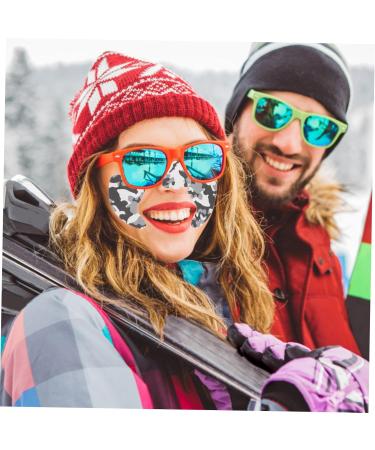 Ipetboom 2ensembles Autocollant Visage Sports Hiver Coupe-Vent Protection Solaire UV Autocollant Visage Ski - Buy Online on GoSupps.com