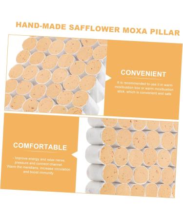 Anneomas 54st Moxa Sticks for Improved Blood Circulation | Yellow Cotton Paper & Mugwort | Chinese Moxa Therapy - Buy Online on GoSupps.com