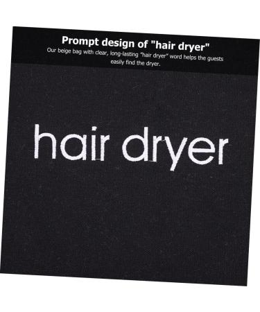 4pcs Hair Dryer Storage Bag Storage Bags Curly Hair Wig Canvas Drawstring Hair Dryer Carriers Travel - Buy Online on GoSupps.com