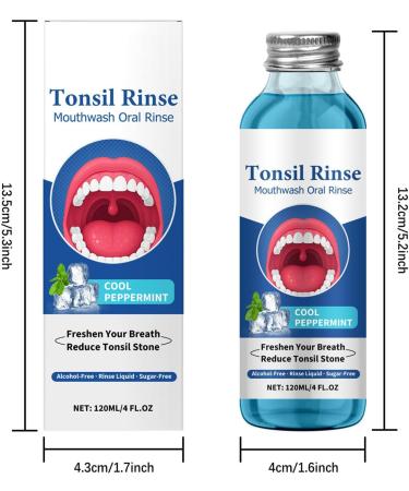 BOULCHWASH Tonsils - 120ml Effective Mouthwash Tonsils Remover Stone | Competitive Rinsing Liquid-Wash | Deodorant Liquid for Adults Dry Skin Embossed - Buy Online on GoSupps.com