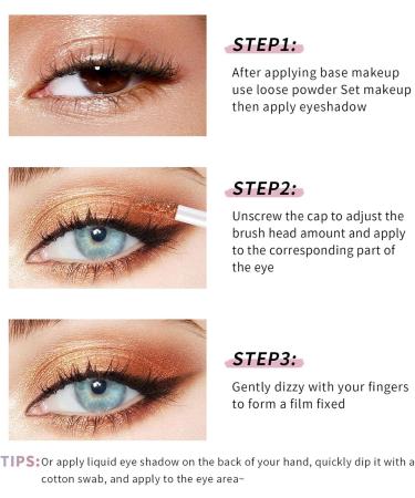 Liquid Eye Shadow Highly Pigmented Eye Makeup 6 Colors Long-Lasting Makeup for Eyeliner Highlight 04 - Buy Online on GoSupps.com