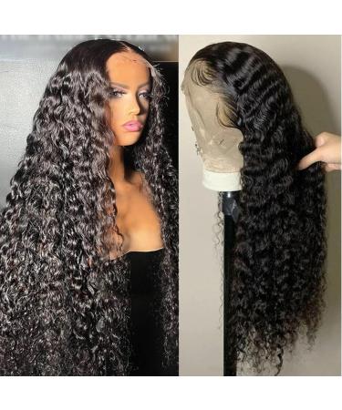 Deep Wave 13x4 Human Hair Lace Front Wig 22 Inch - Pre Plucked with Baby Hair, 150% Density, Natural Hairline - Gicicie HD Lace Front Wig - Buy Online on GoSupps.com